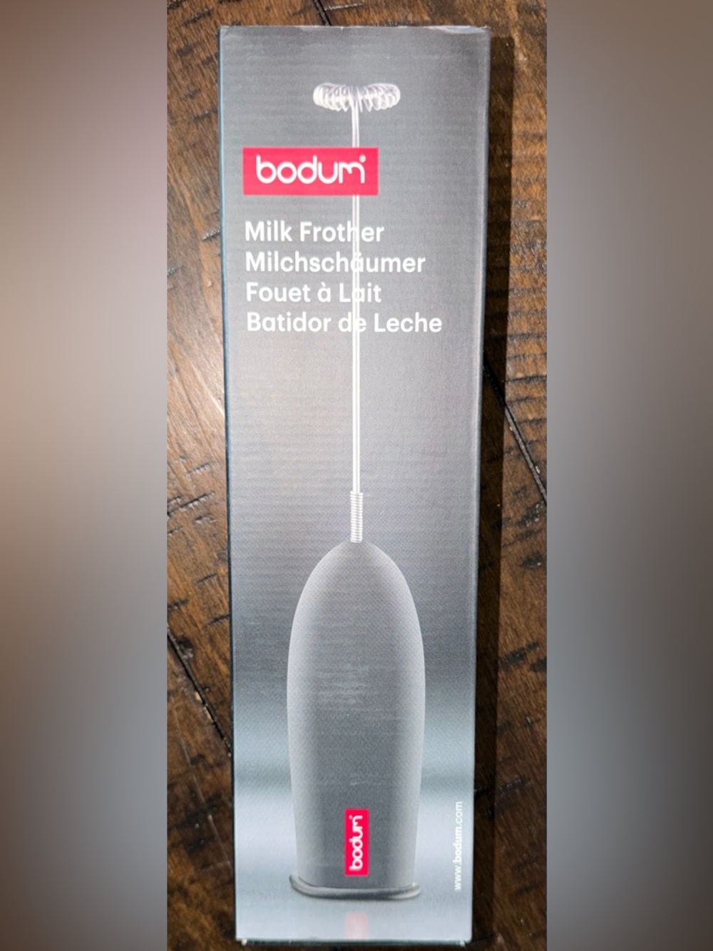 Electric Milk Frother - Stainless Steel & Black